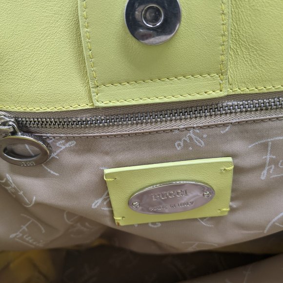 Emilio Pucci Leather/Canvas Bag - Picture 10 of 13